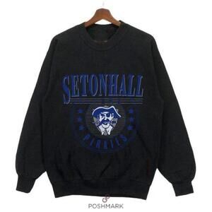 Seton Hall University Pirates Y2K Sweatshirt Black